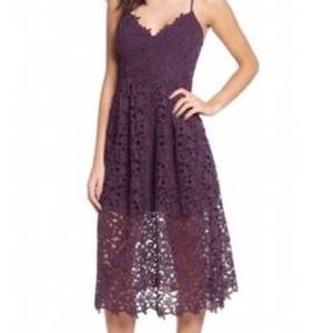 ASTR The Label Lace Silhouette Midi Dress